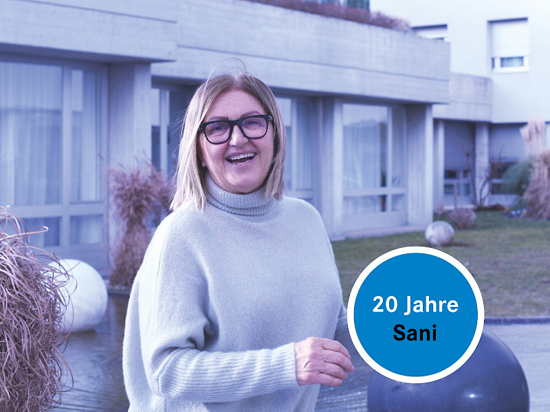 Wir gratulieren dir zu 20 Sani-Jahren