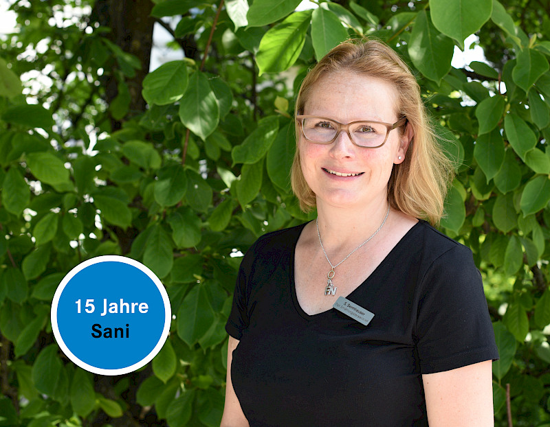 Herzlichen Glückwünsch zu 15 Sani-Jahren