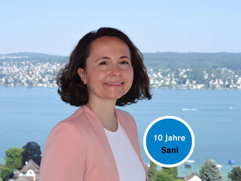 Herzlichen Glückwunsch zu 10 Jahren Sani, liebe Kerstin