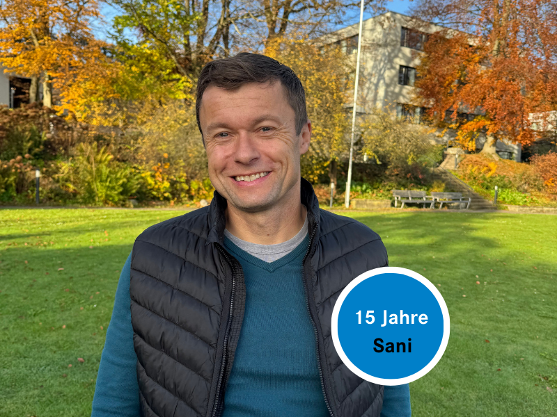 15 Jahre im Sanatorium Kilchberg - wir gratulieren herzlich, lieber Daniel